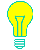 Glödlampa tänd. Illustration